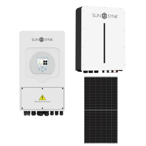 Sunsynk 5kW Solar, Inverter & Battery Combo Deal – 1 X Sunsynk 5kW Inverter, 1 X 5kW Sunsynk Lithium Ion Battery & 6 X Sunova 585W Solar Panels